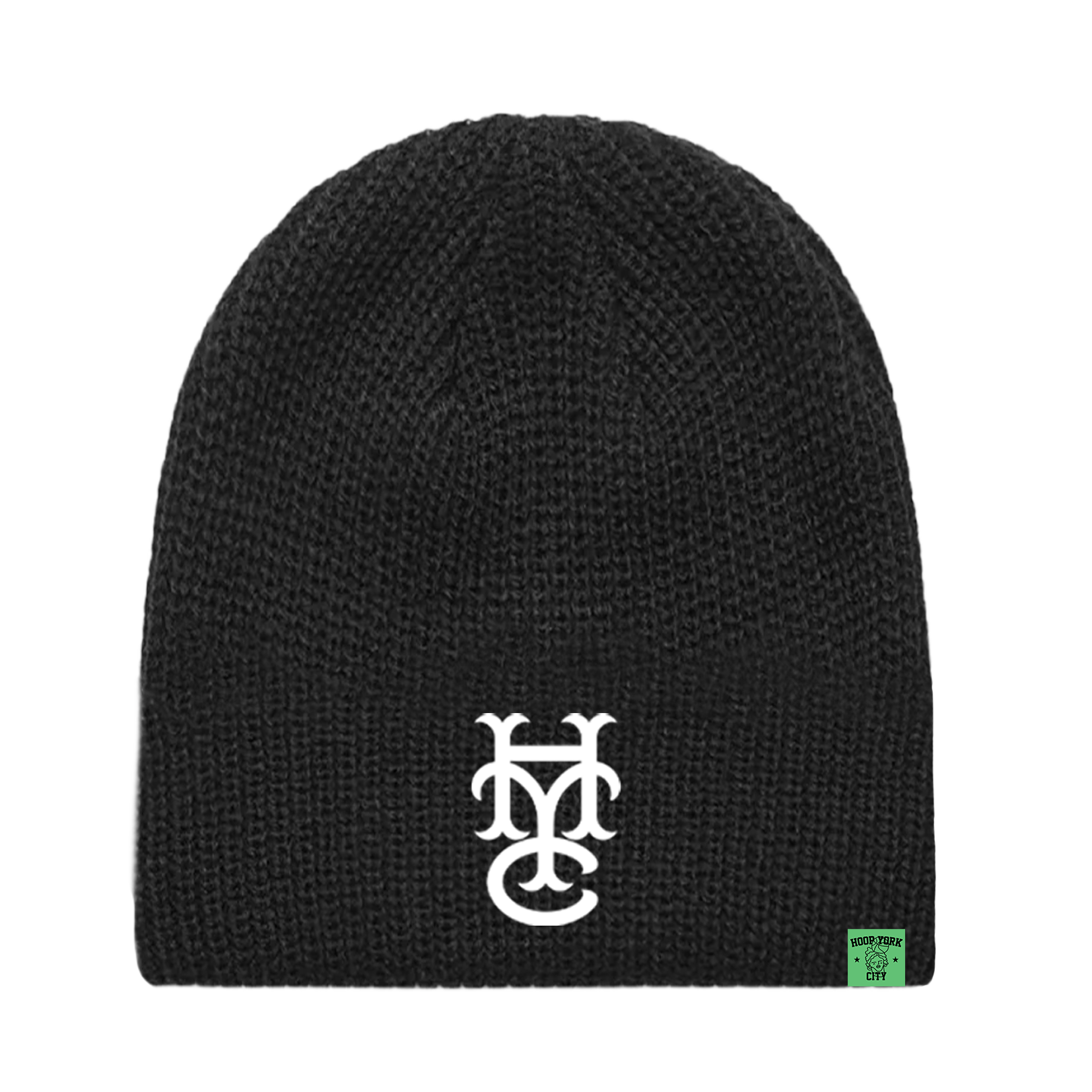 Monogram Beanie Black