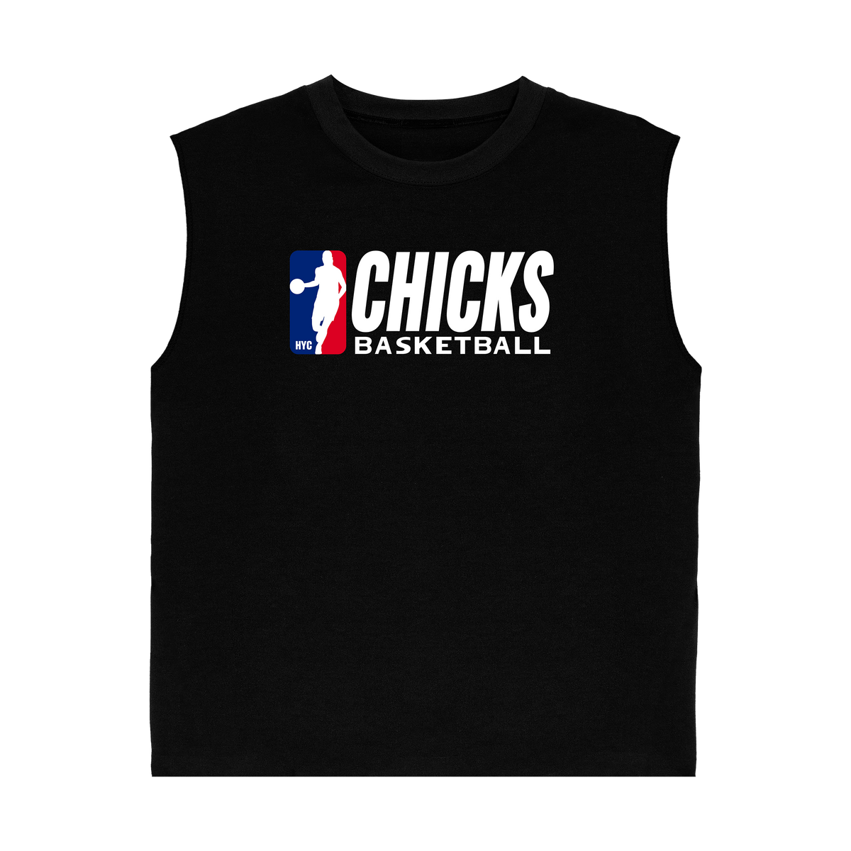 Chicks Basketball Sleeveless T-Shirt - Black