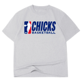 Chicks Basketball T-Shirt - Heather Grey