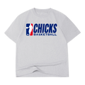 Chicks Basketball T-Shirt - Heather Grey