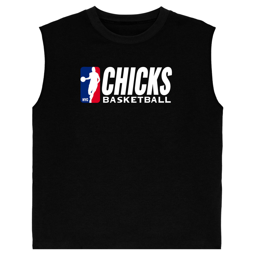 Chicks Basketball Sleeveless T-Shirt - Black