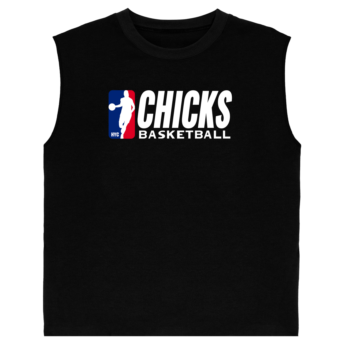 Chicks Basketball Sleeveless T-Shirt - Black