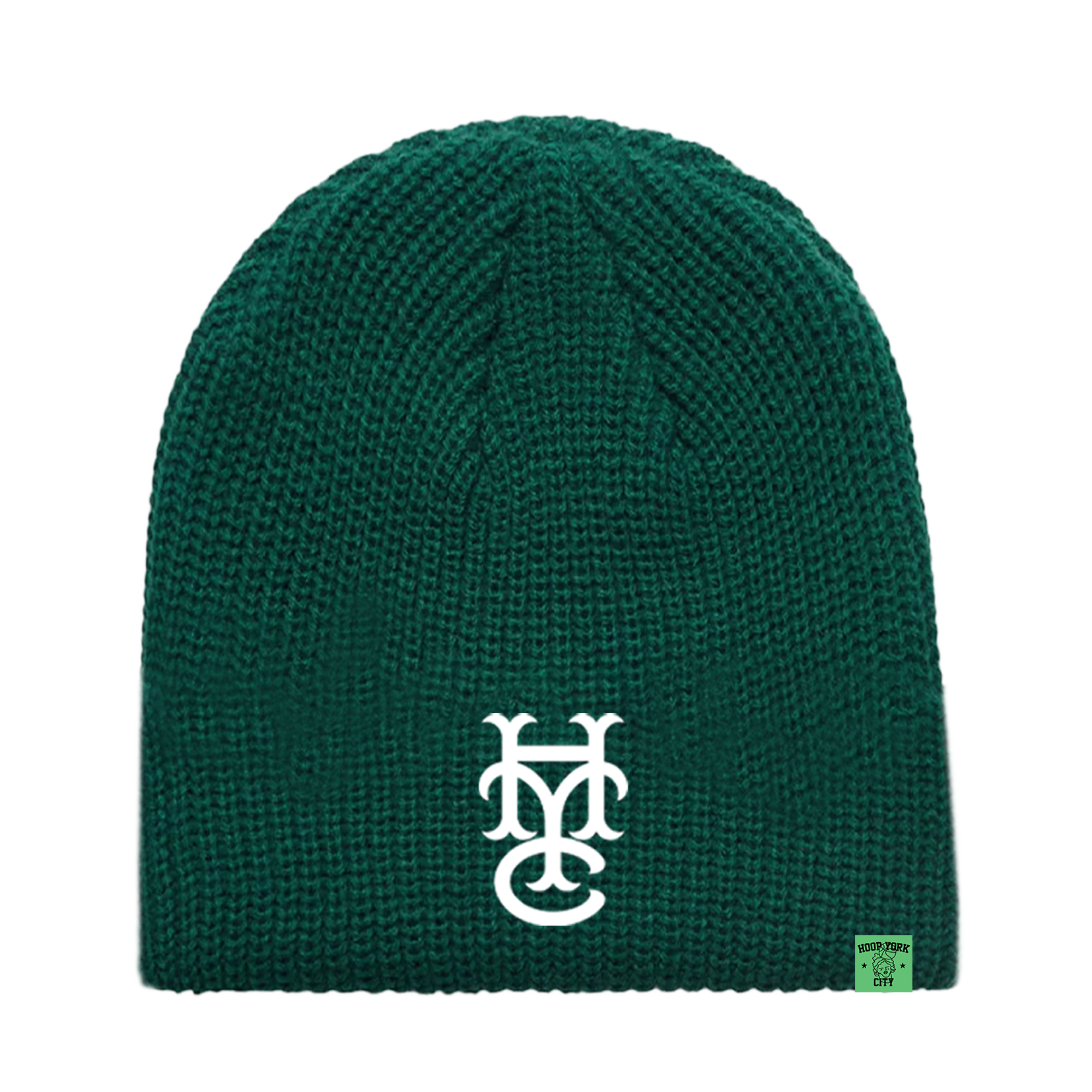 Monogram Beanie Emerald