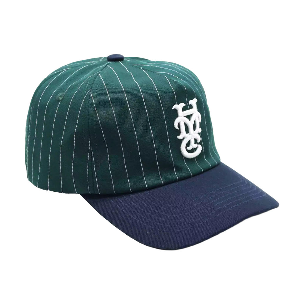 Pinstripe Monogram Strapback