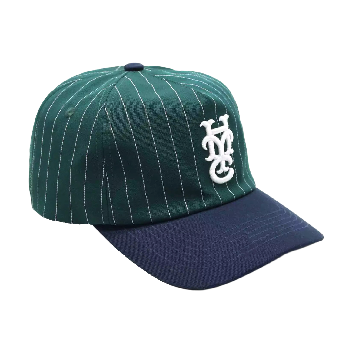 Pinstripe Monogram Strapback