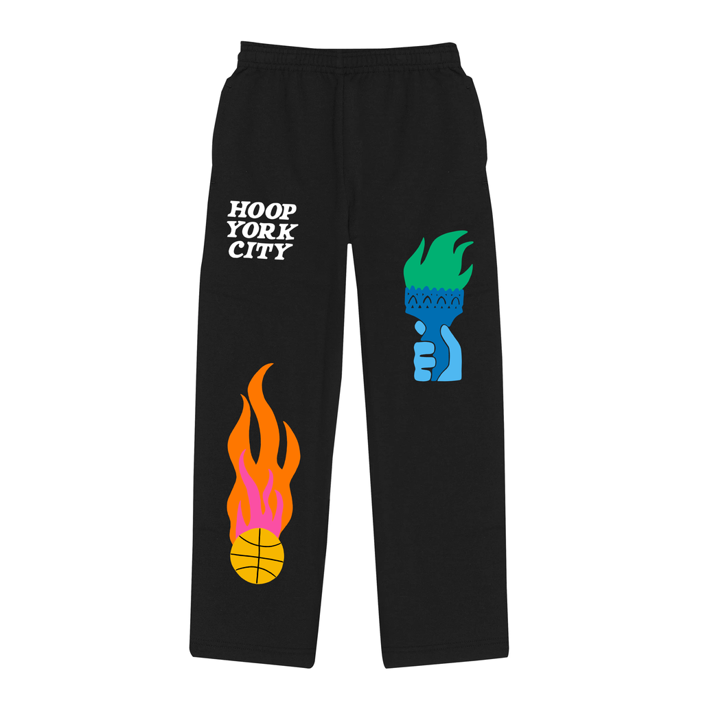 Flame Sweatpants Straight Leg